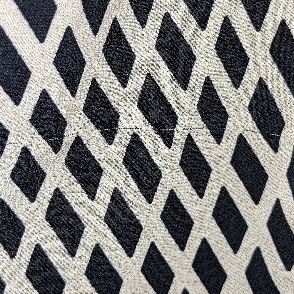 Talbots 4P Petite pleated skirt fully lined Navy & white Sheer Polyester - Picture 8 of 12